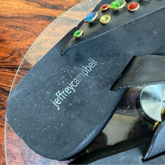 Jeffrey Campbell Iconics Flip Flop in black multi - Picture 13 of 15